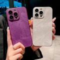 HOCE Matte Fabric Leather Phone Cases For iPhone 17 16 15 14 13 12 11 Pro Max Case With Lens Film Soft Silicone Shockproof Solid Cloth Back Cover. 