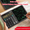 Scientific Calculator With Writing Drawing Tablet Portable 12Digit LCD Large Display Calculator For Math Study Office Draft Memo Queena. 