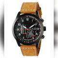 Curren Gents Luxury Leather Strap Watch. 