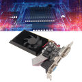 Computer Graphics Card PCI Express 1.1 X16 High Definition Multimedia Interface Cooling Fan Gaming Graphics Card 64bit GT610 2GB for Computer. 
