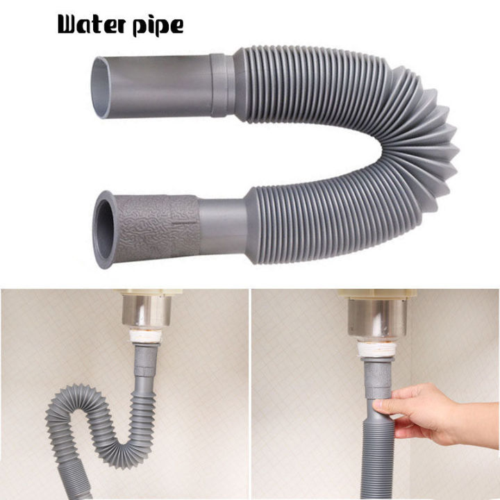 Universal Plastic Flexible Kitchen Sewer Pipe General Kitchen Basin ...