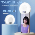 Ringlight Selfie Light Clip onLight forMobile Phone Light Ring Video Photo Lamp Flashlight Back Light USB Charge A. 