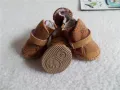 Dog Snow Boots Cotton Blend Detachable Closure Warm Walking Shoes Small 4-Pack. 