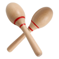 8Inch Hand Percussion Rattles Beech Wood Rumba Shakers Maracas Musical Instruments Latin Musical Instrument for Games Party Favors. 