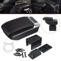 Universal Armrest Box Central Store Content Box Armrest Storage Box for Most Cars - Black Colour. 