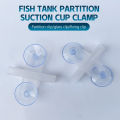 2Pcs Aquarium Fish Tank Isolation Clip Partition Plate Glass Clamp Partition Suction Cup Breeding Separation Divider Sheet. 