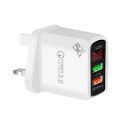 Mobile Phone Charger QC3.0 Quick Charge 2 Ports LED Digital Display Universal Travel wall Adapter Dual Port USB Fast Charging. 