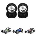 4PCS Wheels Tires Tyre A959-01 for Wltoys A959 A959-B A959-A 1/18 RC Car Spare Parts Accessories. 