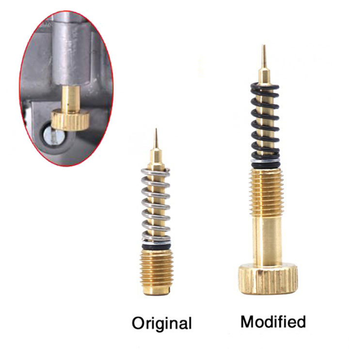 Metal Motorcycle Carburetor Air Adjusting Screw Idle Mixture Fuel Ratio Screw