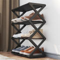 X-Shaped Shoe Rack for Home Multifunctional Steel Assembly Cloth Shoecase for Students Dormitory Dustproof Storage Shelf Hanger. 
