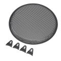 Car Audio Subwoofer Grille 12 Inch Speaker Grill Iron Subwoofer Speaker Circle Cover Audio Mesh Protector Guard for Car RV. 