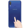 Clear Slim Transparent Carbon Fiber Film Mobile Phone Back Skin Rear Protective Sticker For Samsung A20/A30. 