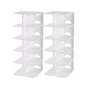 Assembly 6 Layers Stackable Shoe Organizer Shoe Shelf Shoe Rack Stand Space Saving Shoe Hanger Shoe Box Cabinet Storage. 
