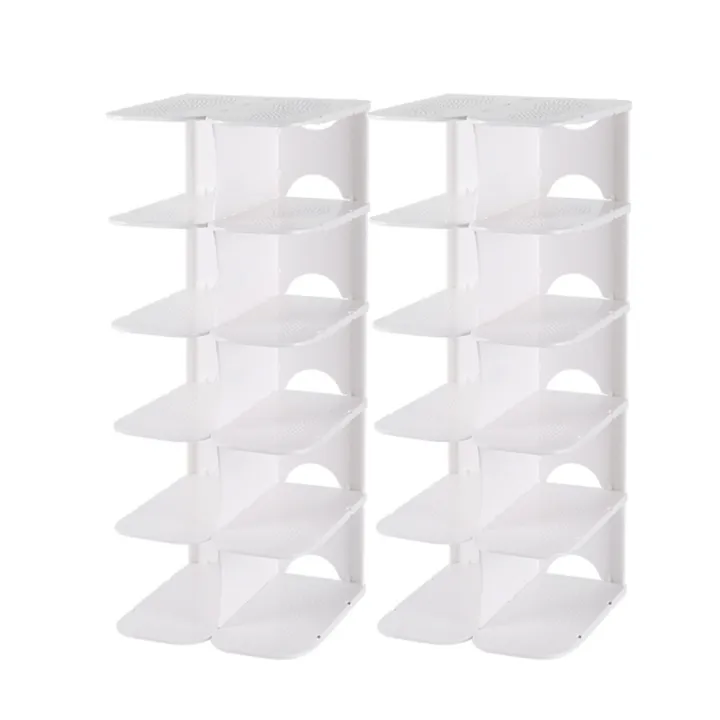 Assembly%206%20Layers%20Stackable%20Shoe%20Organizer%20Shoe%20Shelf%20Shoe%20Rack%20Stand%20Space%20Saving%20Shoe%20Hanger%20Shoe%20Box%20Cabinet%20Storage%20-%20Image%203