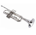 LARK Bb Trumpet with hard Case Professional Trumpet for Student, Brass Instruments Standard Trumpet Set, with Professional Trumpet Box, Cleaning Kit, Original 7C trumpet Mouthpiece (Silver). 