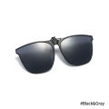 EB Polarizing Clip On Sunglasses UV400 Photochromic Goggles Outdoor Anti Glare Square Glasses for Cycling Driving Fishing Hiking. 