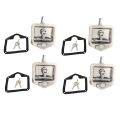 4X Stainless Steel Folding T-Shape Handle Lock Tool Box Keys Kit for Truck Trailer Toolbox Electrical Cabinet. 