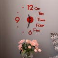 DIY Wall Clock, Letter Numeral Hanging Clock Decorative Ornament. 