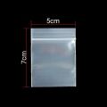 25pcs 5x7cm Transparent Plastic PE Clear Ziplock Pouch Bags For Gemstones, Diamond, Pearl, Beads, Jewelry, Organic Powder, Candy, Nuts Etc.. 