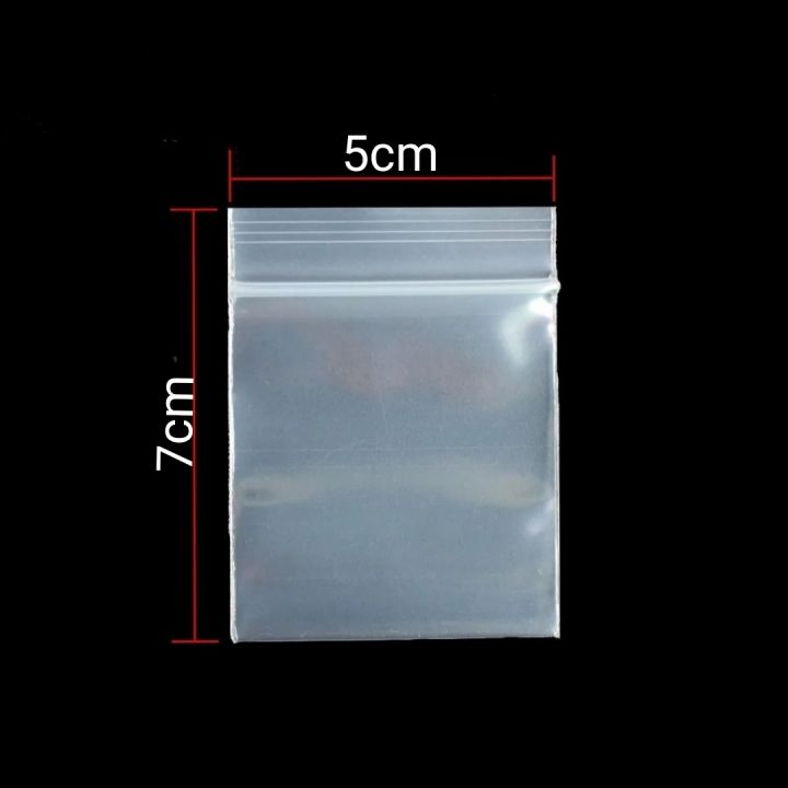 25pcs 5x7cm Transparent Plastic PE Clear Ziplock Pouch Bags For Gemstones, Diamond, Pearl, Beads, Jewelry, Organic Powder, Candy, Nuts Etc.