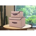 Susan1188 2in1 Plain Color Foldable Storage Box Organizer With Cover set. 