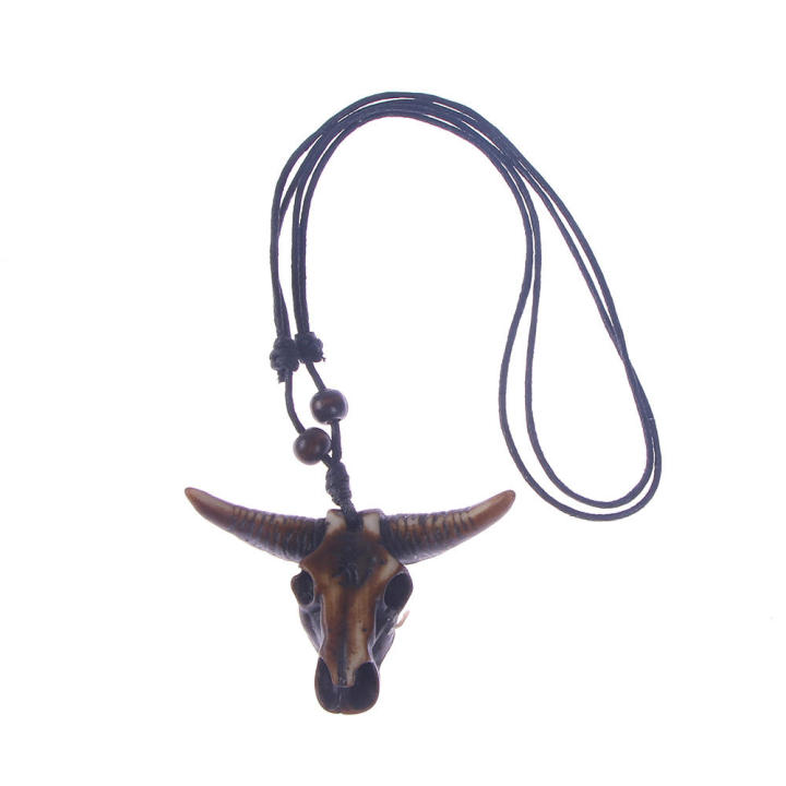 Intricate%20design%20Bull%20skull%20pendant%20necklace%20Unique%20Adjustable%20size%20Handcrafted%20Leather%20jewelry%20%20leather%20Ethnic%20pendant%20for%20Casual%20wear%20Hipster%20fashion%20Festival%20accessory%20Gift%20for%20men%20Western-themed%20-%20Image%208