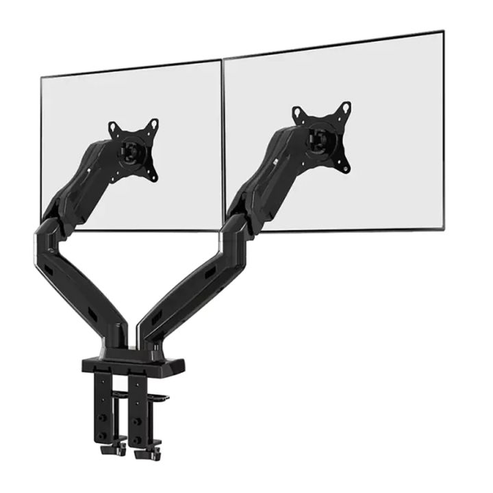 NB%20F160%20Gas%20Spring%20Strut%20360%20Degree%20Desktop%2017"-27"%20Table%20Dual%20Monitor%20Screen%20Holder%20Arm%20Full%20Motion%20Dual%20Arm%20Monitor%20Mount%20Bracket%20-%20Image%204