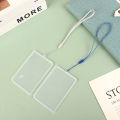 Transparent Flip Case Cover ID Card Holder with Lanyard Name Tag Student Bus Card Credit Card Employee Access Card Holder. 