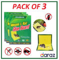 Mouse & Rat Glue Traps - 3 Pack - Large Size Mouse Glue Trap 3 Pieces. 