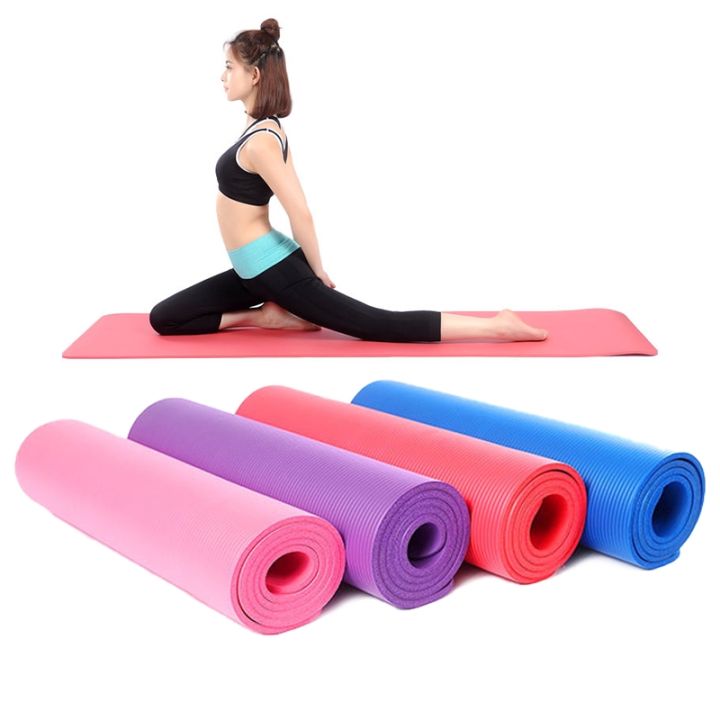 Non Slip Yoga Mat Bodybuilding Health Lose Weight thickening exercise mat home gym yoga mat 173 61 0.3cm Daraz.lk