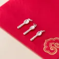 MEETSOFT 999 Sterling Silver Baby Spoon Letter Charms Special of DIY Handmade Making Finding Jewelry Compontens Accessory. 