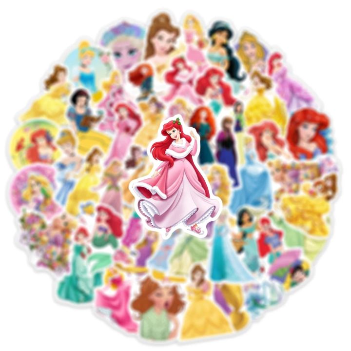 50Pcs%20Cute%20Disney%20Princess%20Stickers%20Girl%20Decals%20Gift%20DIY%20Wall%20Laptop%20Car%20Bike%20Notebook%20Decoration%20Cartoon%20Sticker%20Kid%20Toys%20-%20Image%204