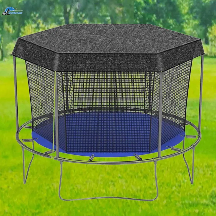 Trampoline%20Cover%20Wear%20Resistant%20Effective%20Easy%20to%20Use%20Practical%20Trampoline%20Shade%2014%20Feet%20For%206%20Rods%20-%20Image%202