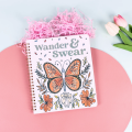 Wander & Swear Coloring Book | Vibrant Orange & Green Illustrations | Relax Fun, Creative Expression | Perfect. 