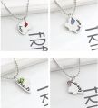 Best Friends Necklace 3/4 Piece set Heart Shaped Puzzle Pendants Women Alloy BFF Friendship Necklaces Chains Jewelry Choker Gift. 