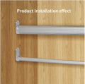 1/10Pcs Wardrobe Rail Hanger Rod Socket Support Tube Round End U-Shaped Bracket Wall Mount Open Flange Seat Home Tools. 