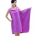 Ladies Wearable Microfiber Bath Towel Women Bathrobe(Fast Dry Wash Clothing Wrap). 