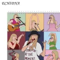 Artist-inspired Calendar 2025 Hand Drawn Calendar Music Lyrics Tour Wall Hanging Calendar Monthly Planner with Schedules Holidays for High-quality Paper Calendar. 
