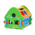 Montessori House toys Wooden Multifunctional Disassembly Smart House Children Shape Color Cognitive Matching Digital Educational Toys Baby Toys Learning toy nursery toy Brain Boosting toy  Nursery toy. 
