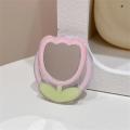 Girl iPhone Holder Ring Finger Phone Holder for Applicable Foldable Mirror Tulip Cute Korean INS Pink MagsafeGriptok Support 16 Stands. 