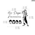 Barber Shop Glass Door Sticker   Hair Shop Hair Salon Show Window Decoration Stickers Hair Style a Price List Wall Stickers Creative ’. 