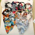 Elastic Hair bands Headband Flower Print Hair Scarf Floral Triangle Bandanas Nicle. 