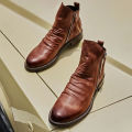 【BestGO】Men 'S Ankle Boots Tassel Zip Chelsea Booties Winter Warm Flat Heel Slip On Shoes. 