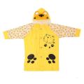 Lovely Cartoon Raincoat For Boys Girls Hooded Suitable For Students Rainwear Yellow tiger L. 