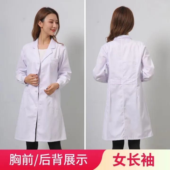 White%20Coat%20Doctor%20Long%20Sleeve%20Female%20College%20Student%20Chemistry%20Lab%20Coat%20Summer%20Laboratory%20Intern%20Disposable%20Protective%20Coveralls%20Work%20Clothes%20-%20Image%209