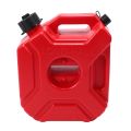 Motorcycle Red 3L Backup Fuel Tank Plastic Petrol Tanks Canister ATV. 