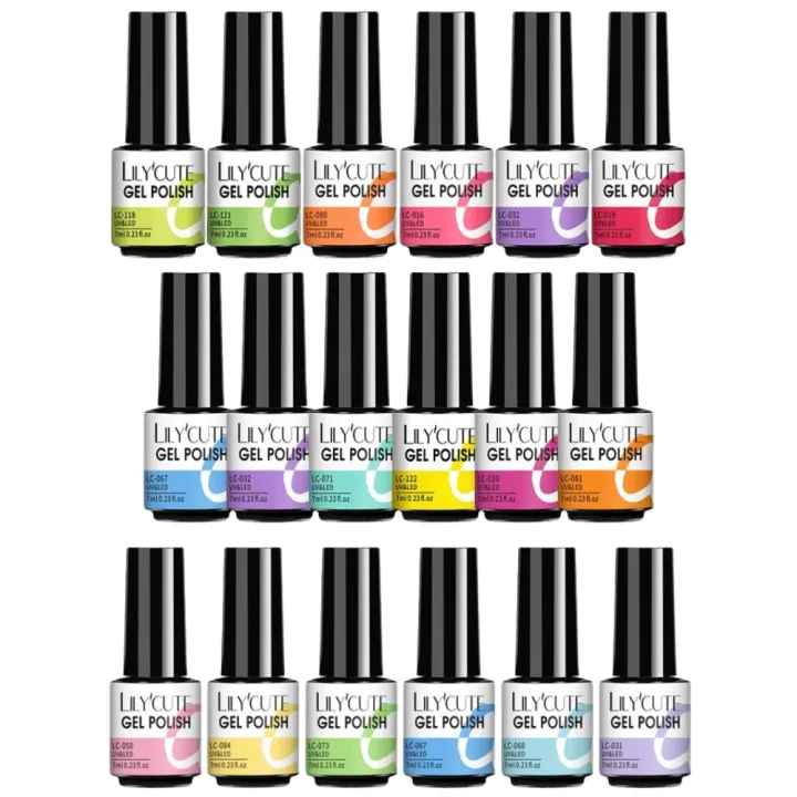LILYCUTE%20Nail%20Gel%20Polish%20Summer%20Neon%20Colorful%20Glitter%20For%20Manicure%20Semi%20Permanent%20Soak%20Off%20Gel%20UV%20LED%20-%20Image%202