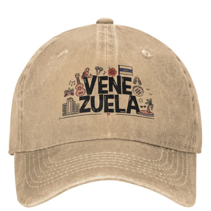 Venezuela Baseball Cap y2k Cool Men Women Hip Hop Hats Sunscreen Outdoor Gym Baseball Caps Birthday Present