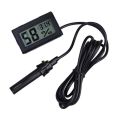 Digital Humidity Thermometer for Bird Egg Incubator Mini Hygrometer LCD Display Thermostat Indoor Temperature Sensor Meter Gauge with Probe for Chicken Quail Parrot Africans Finches Love Birds. 