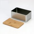 Small Vintage Metal Storage Box With Wood Lid Money Candy Key Packaging Box Tea Cans Kitchen Food Containers Organizer. 